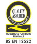 quality assured service standards household furniture removals bs en 12522 logo
