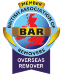 member of british association of removers (bar) overseas remover logo
