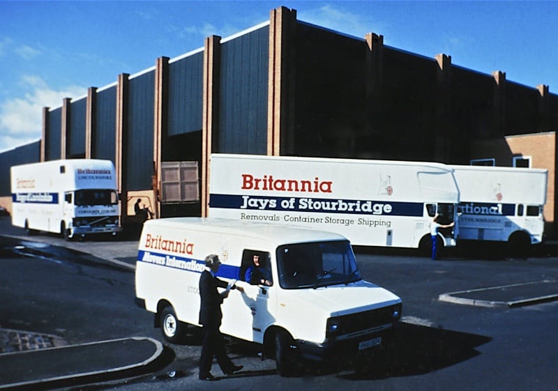 historic britannia movers vans