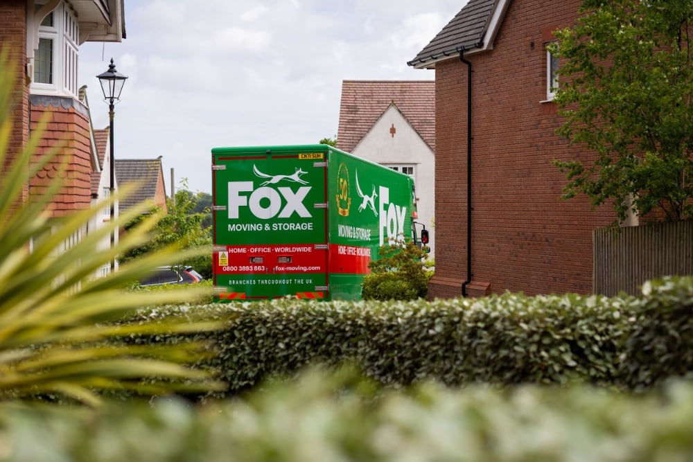 fox moving and storage van during a move